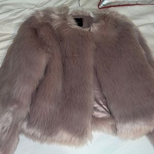 Purple/Lilac Faux Fur Jacket Size Small - Forever 21